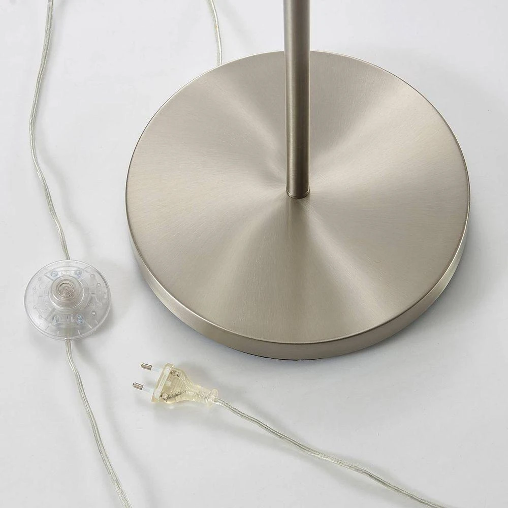 Lampadaire Lindby Parsa de seconde catégorie, éclairage LED, culot E27, 1 ampoule