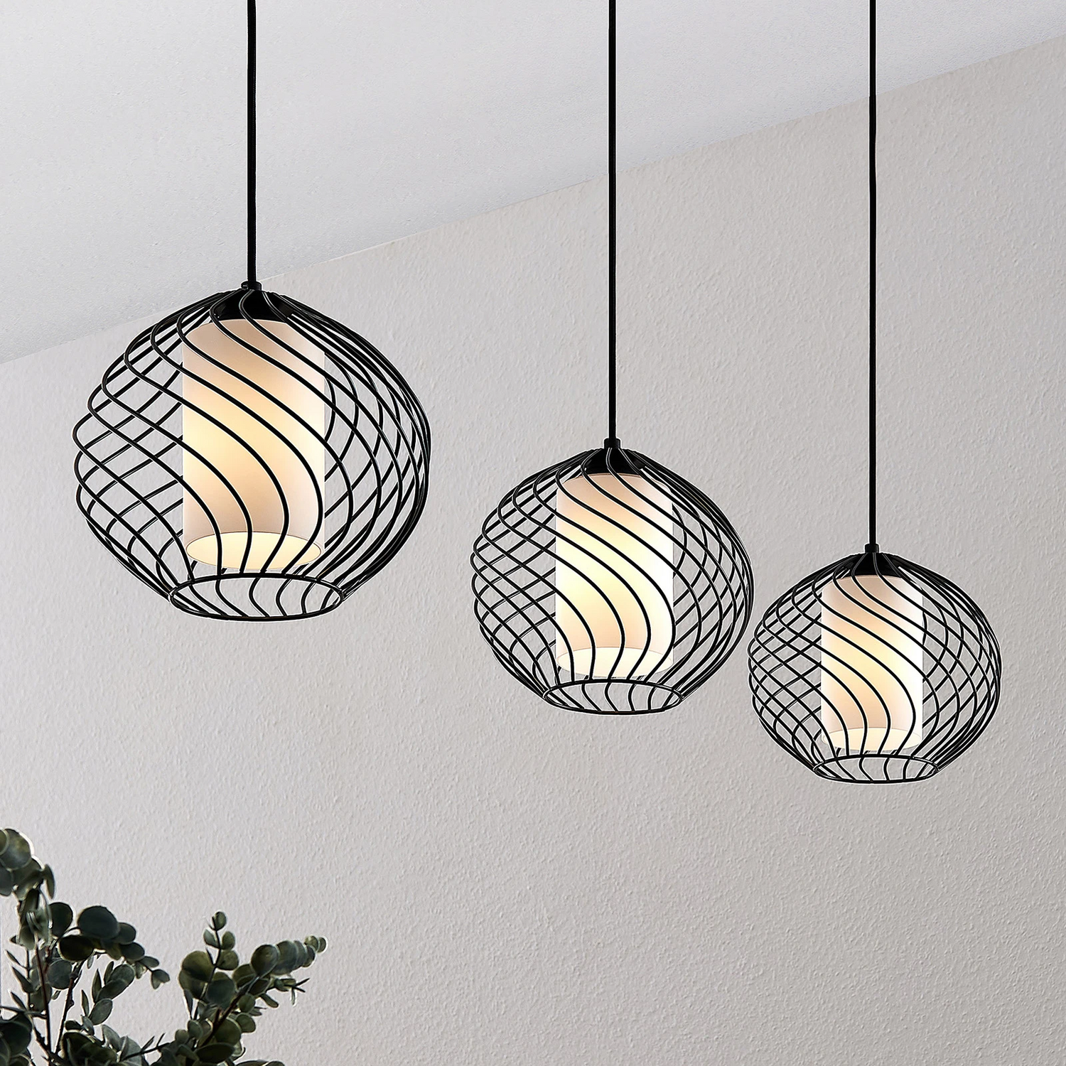 B-Ware Lindby Cedrice Käfig Pendelleuchte Hängeleuchte Deckenlampe Lampe 3 Flammig 0