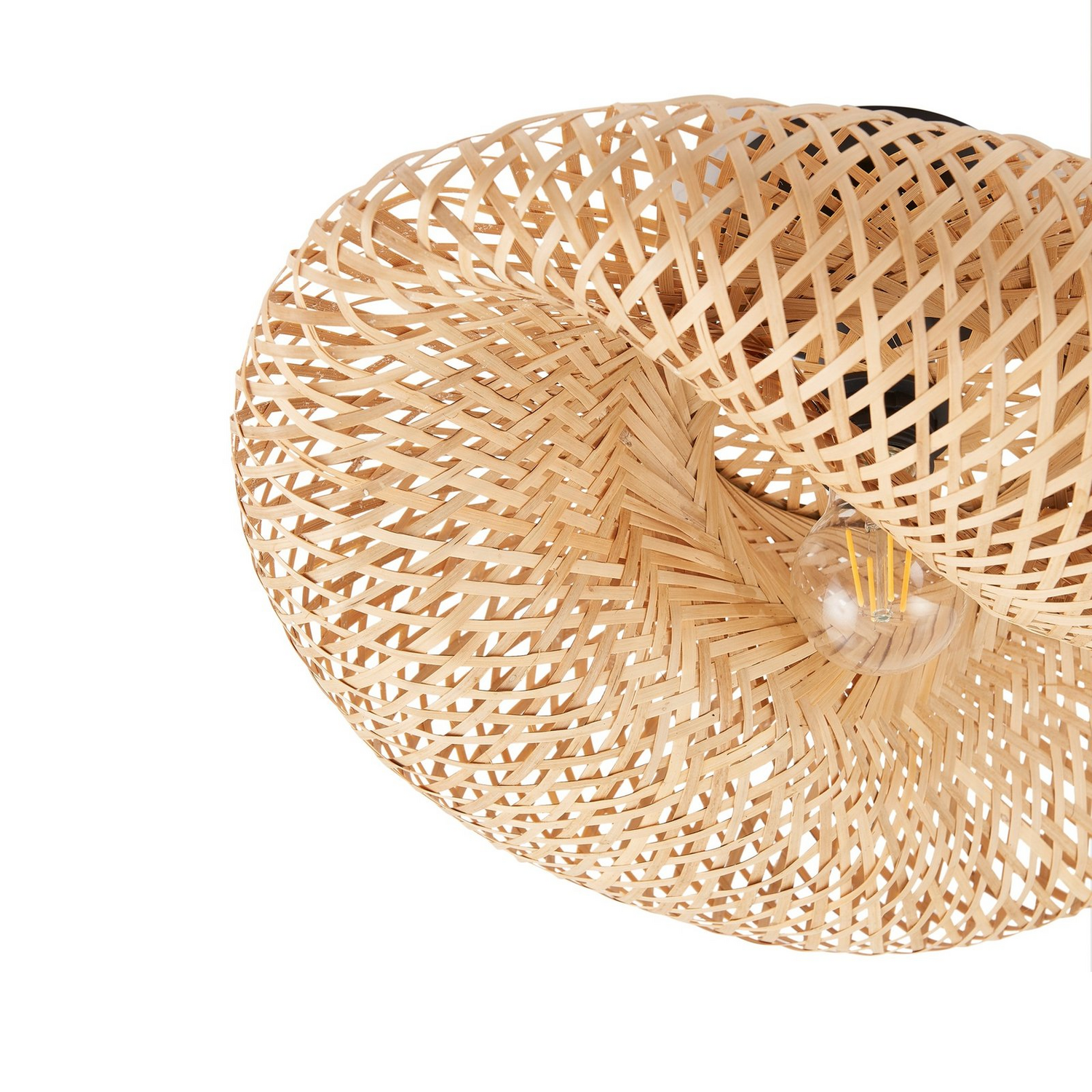 B-Ware Lindby Deckenleuchte Eleane Bambus Natur ø 50 Cm Deckenlampe Lampe Leuchte Spot