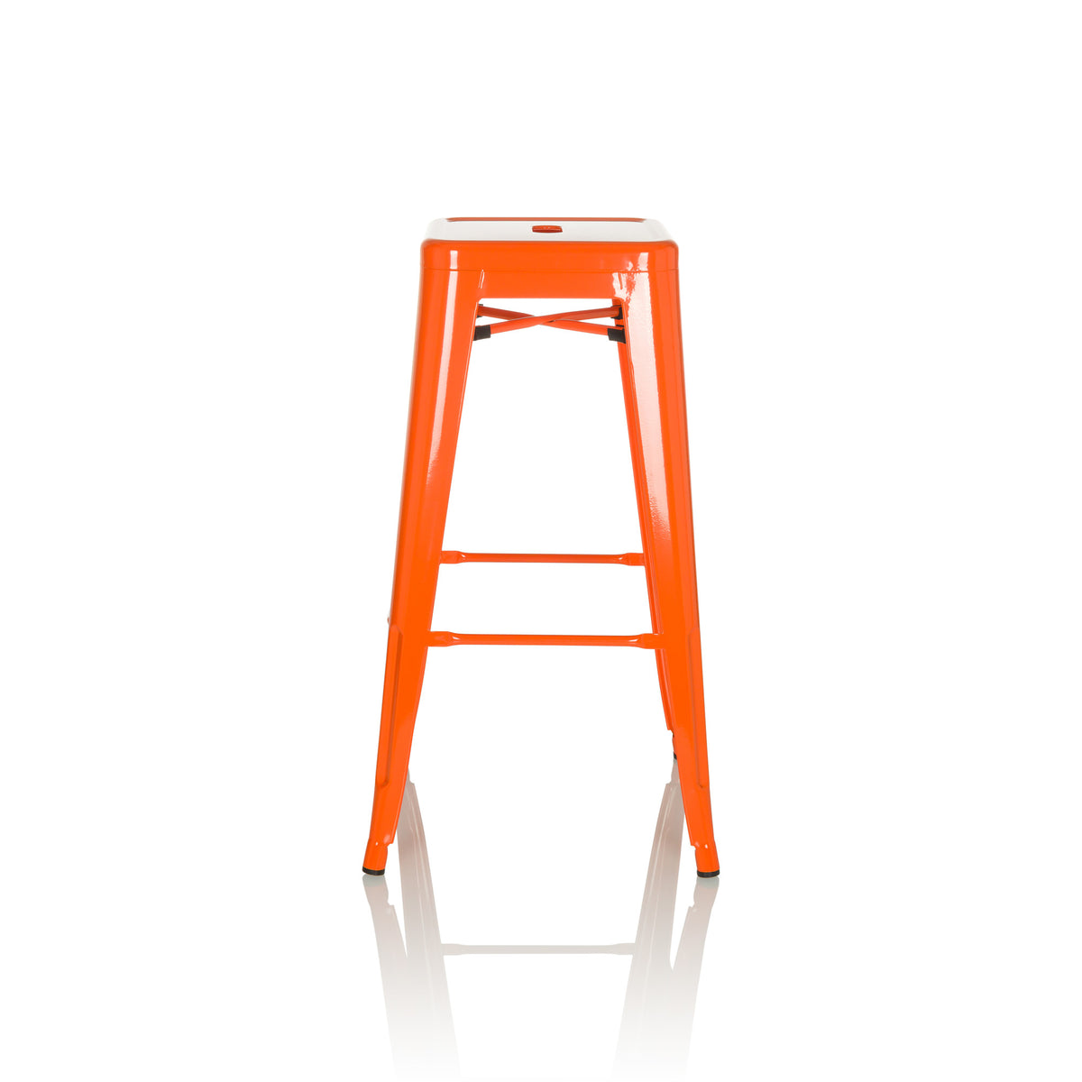 hjh OFFICE Barhocker Hocker Sitzgelegenheit Stahl orange stapelbar VANTAGGIO - 4064323035268