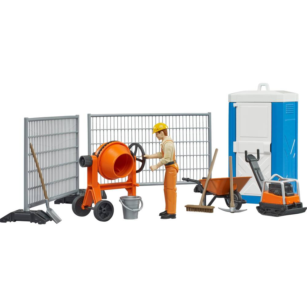 B-Ware Bruder Bworld Baustellenset Fertigmodell Nutzfahrzeug Modell Kinderspielzeuge