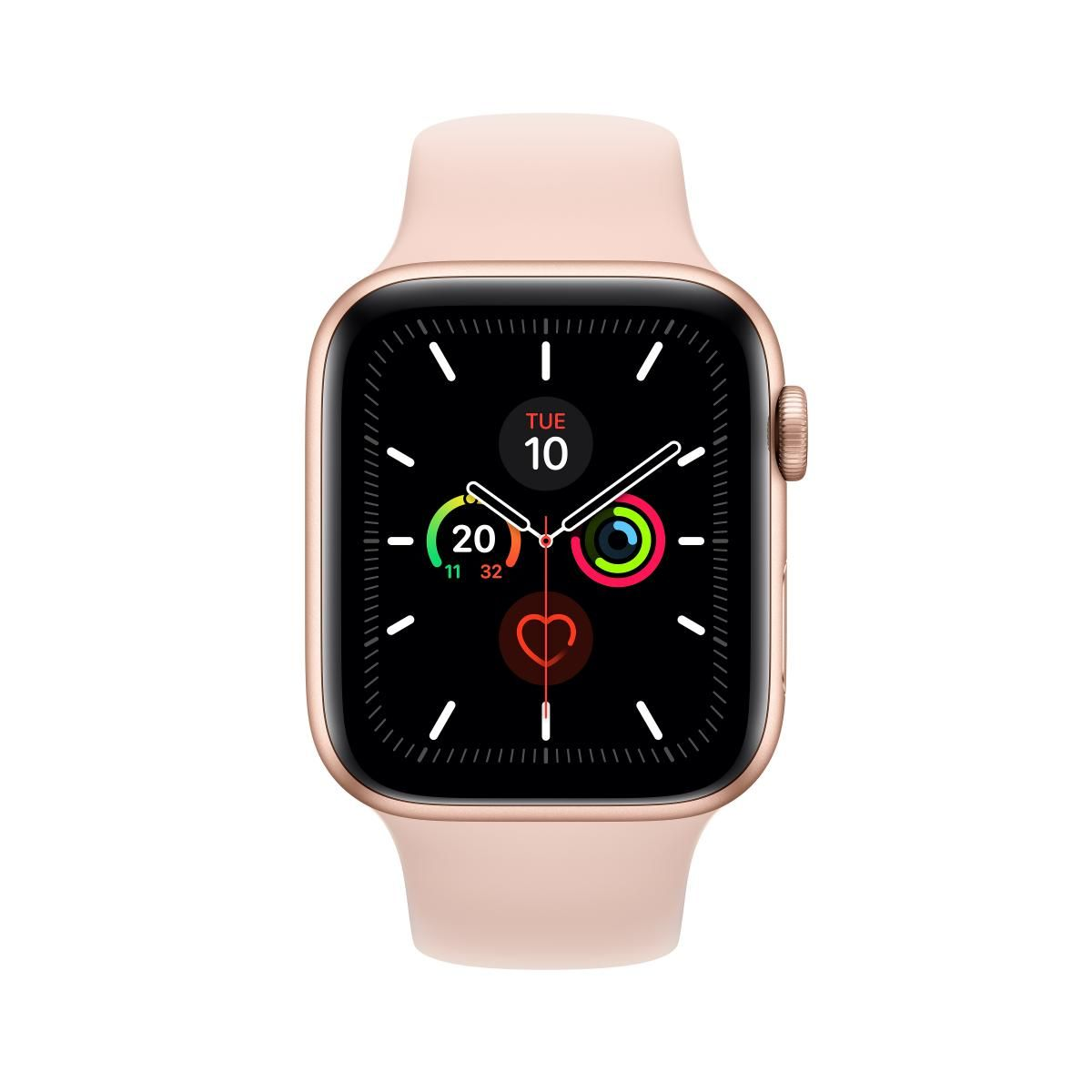 B-Ware Apple Watch Series 5 Gps 44mm 32 Gb Für I Os Sportarmband Sandrosa Aluminium Gold - 190199263987
