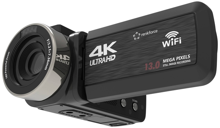 Renkforce Rf 5798910 4 K Camcorder 7.6 Cm 3 Zoll 13 Megapixel Siehe Text/Foto B-Ware
