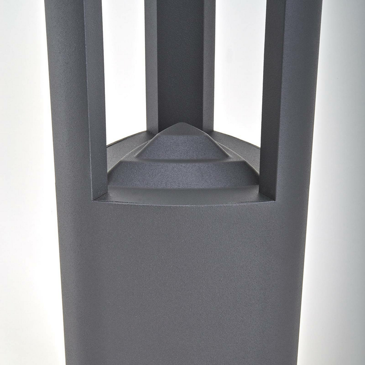 Lucande Aluminium-Wegeleuchte Nanna mit LED Wegelampe Wegebeleuchtung anthra496