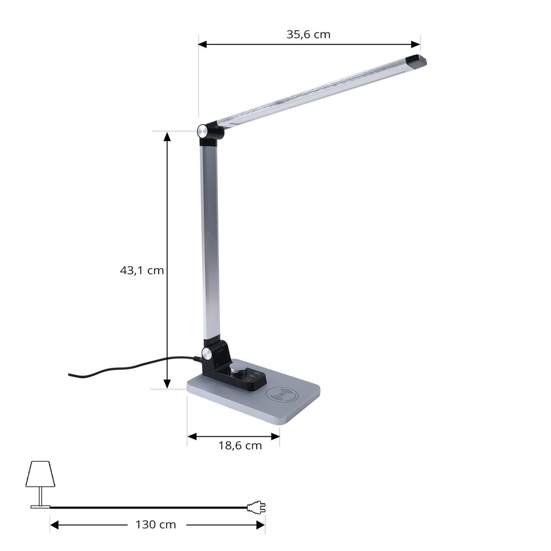 Lindby Valtaris LED-Tischleuchte Tischlampe Leuchte Lampe Tischlicht Licht