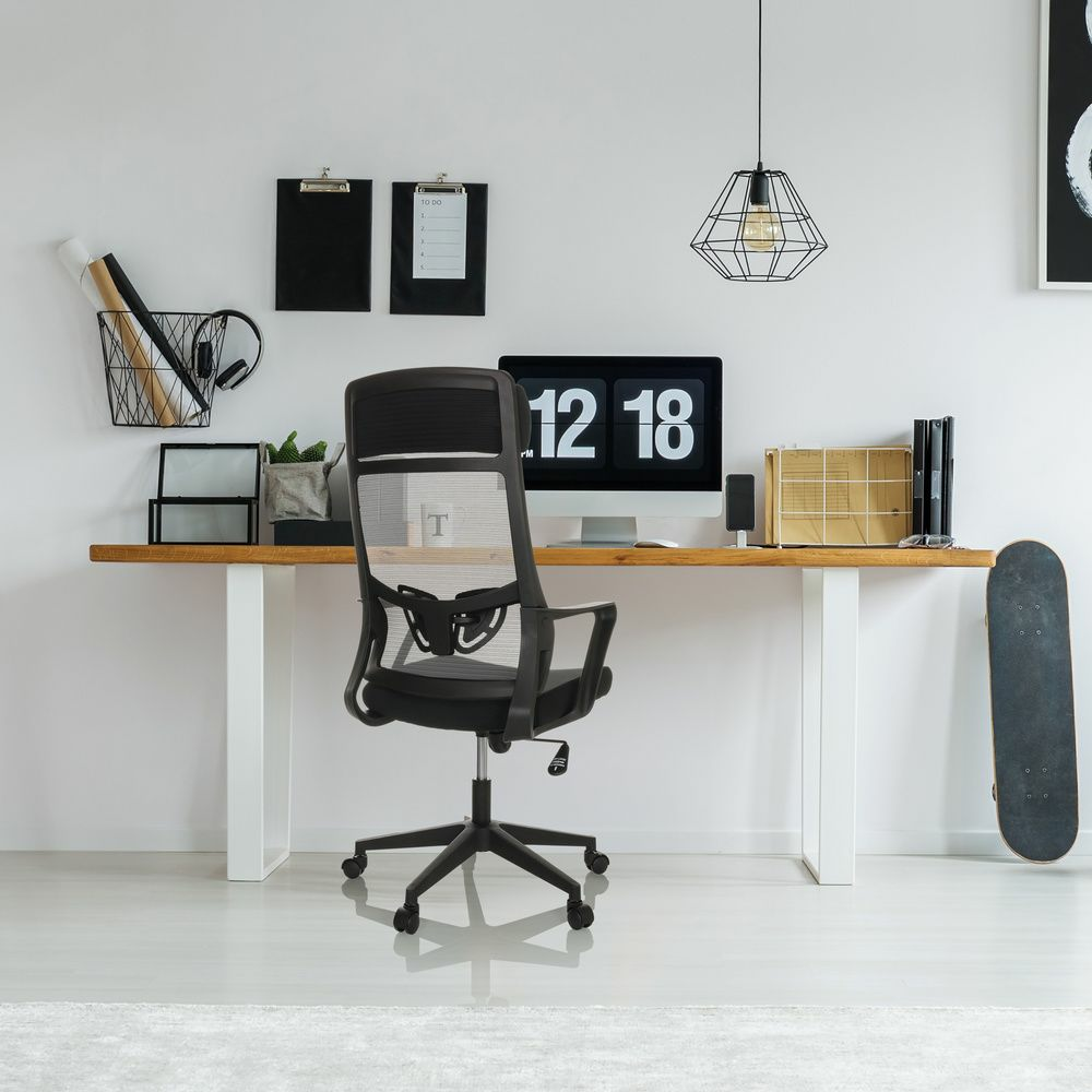 Hjh Office Bürostuhl Drehstuhl Nekeo Netzstoff Stoff Schwarz150 B-Ware - 4064323028581