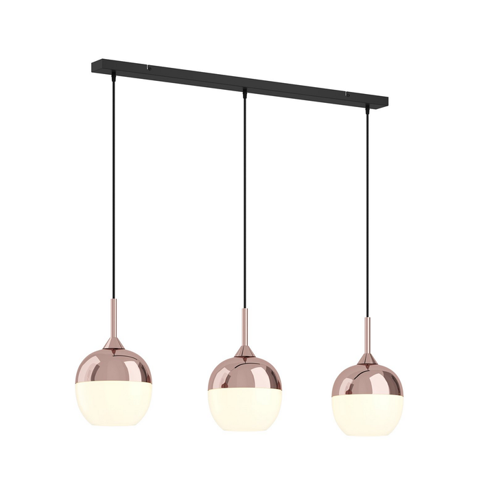 Lindby Rangina Pendelleuchte Hängeleuchte Deckenlampe Leuchte Kupfer 3 Flammig B-Ware - 4251096565423