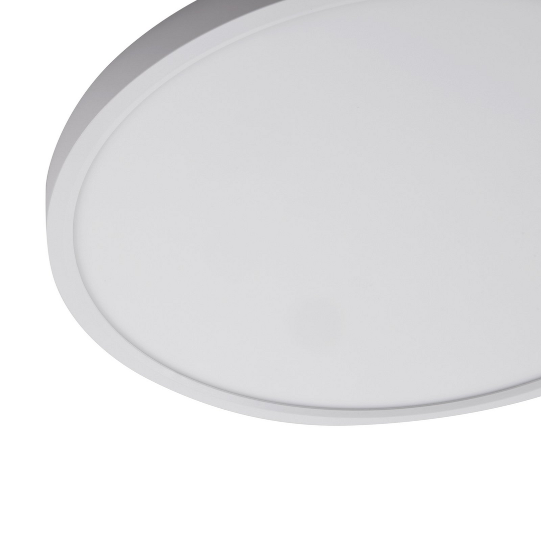 Lindby LED-Deckenleuchte Deika Deckenlampe Deckenlicht 30 cm weiß Kunststoff CCT