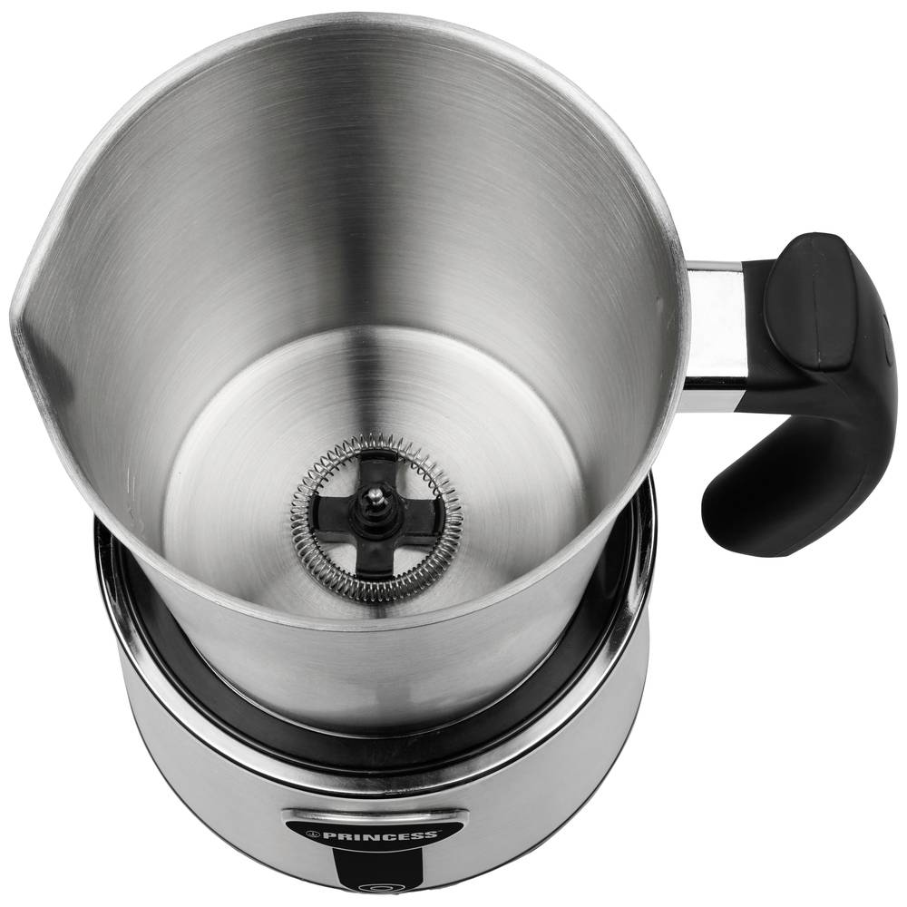 B-Ware Princess 243005 Milchaufschäumer Silber 650 W Aufschäumer Kaffee Zubehör Schäumer