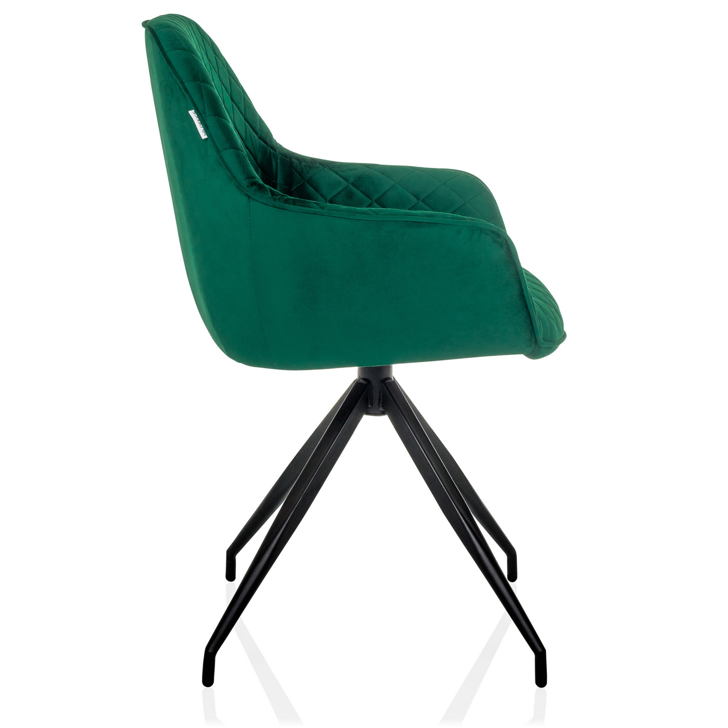 B-Ware Hjh Living Diningstuhl Schalenstuhl Esszimmerstuhl Samt Grün Gepolstert
