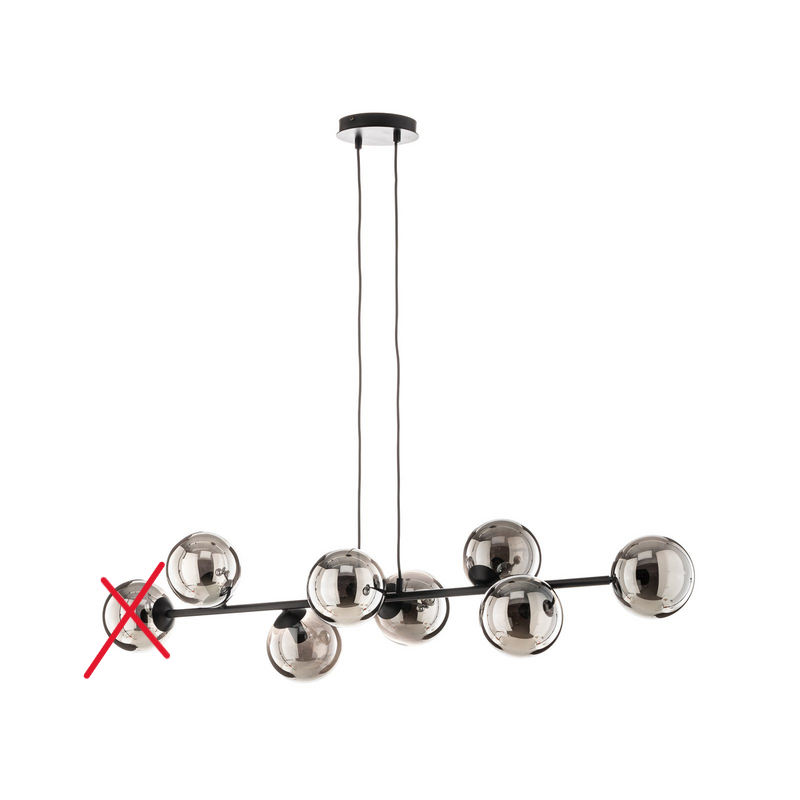 Euluna Hängeleuchte Hängelampe Lampe Leuchte Glassy Glasschirm Siehe Text/Foto B-Ware