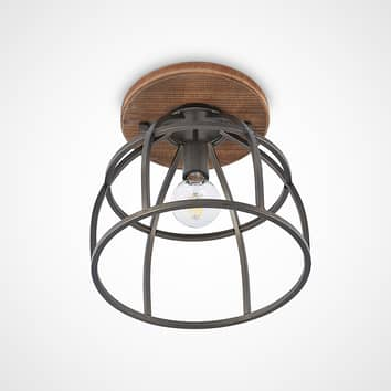 Lindby Nigina Deckenleuchte Deckenlampe Lampe Leuchte Hängeleuchte schwarz braun