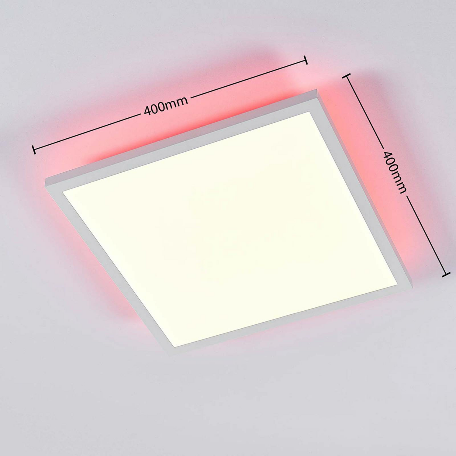 Panneau LED Arcchio Brenda, plafonnier pour salon, lampe LED 30W blanc RGB