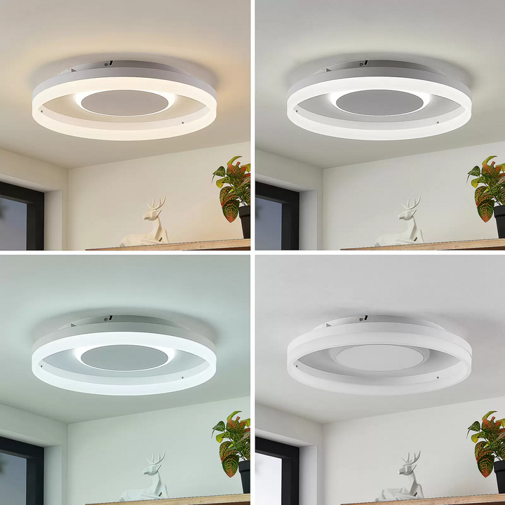 Lindby Deckenleuchte Deckenlampe Deckenlicht Lampe Felisha Dimmbar weiß RGBW LED