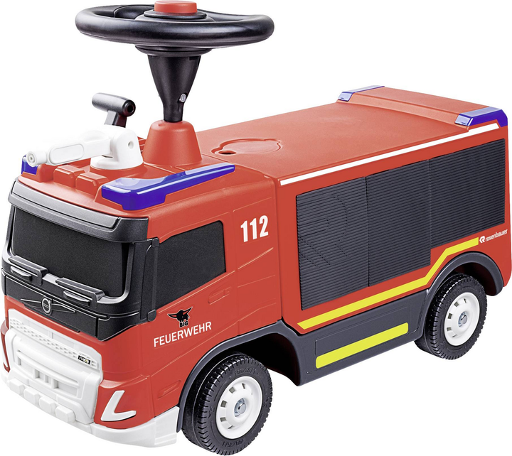 BIG Rutschauto Feuerwehr Bobbycar Spielzeug Kinderspielzeug Rutschfahrzeug Auto