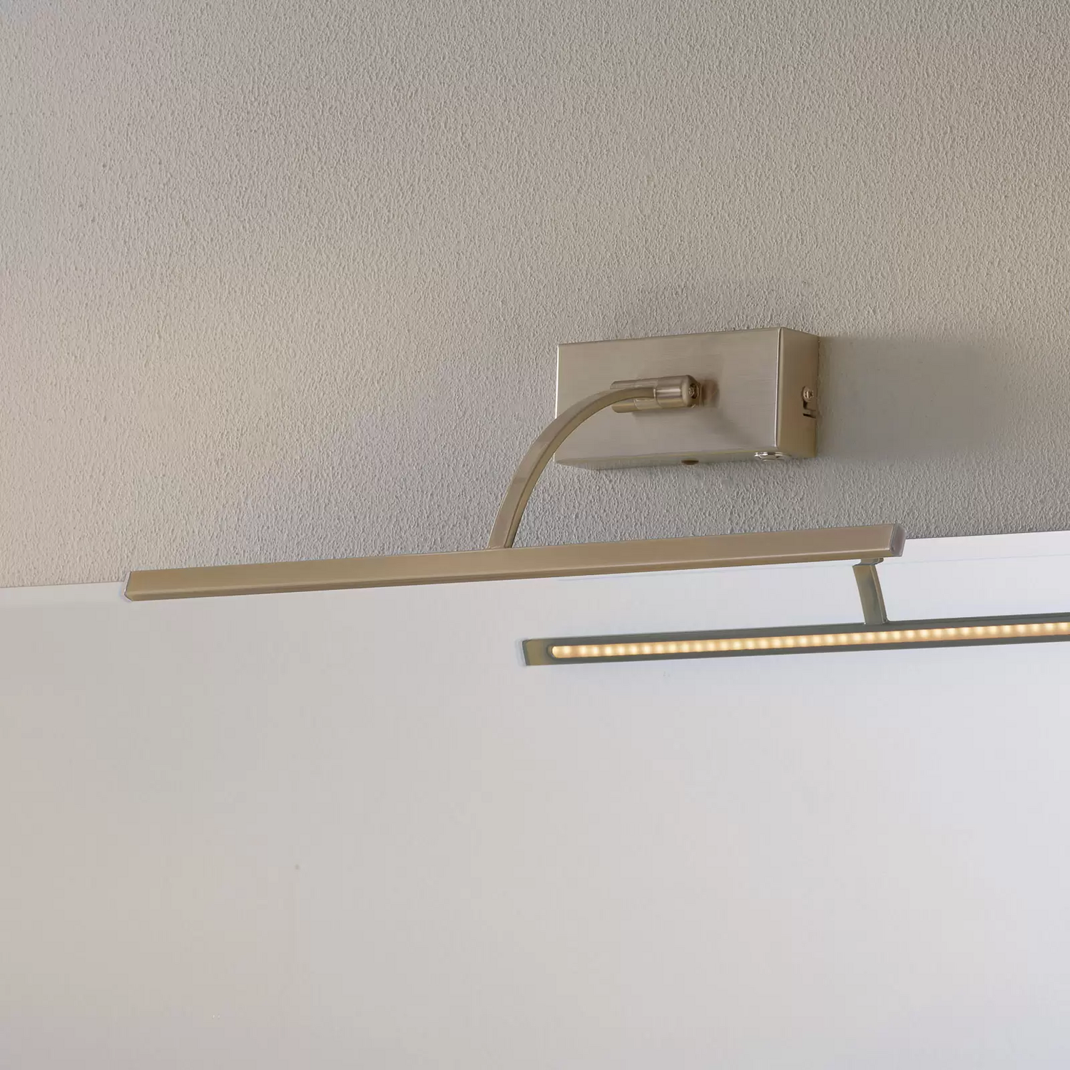 B-Ware Freelight Led Wandleuchte Matisse Breite 45 Cm Silber Wandlampe Lampe Leuchte594