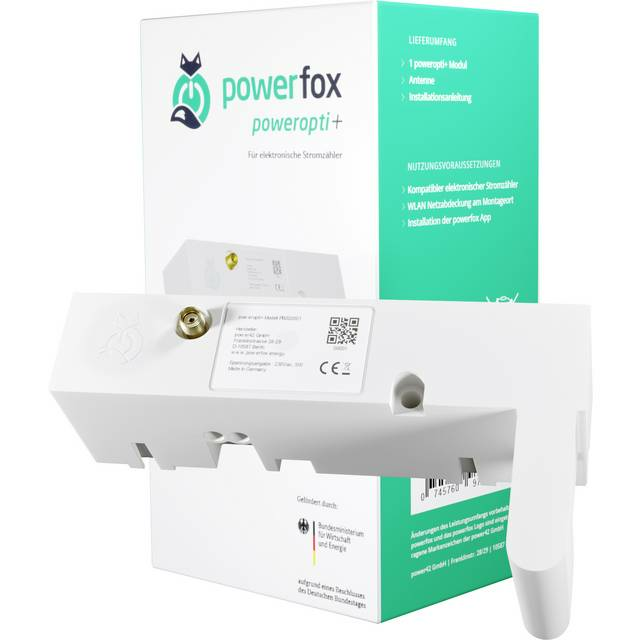 Powerfox poweropti+ PB202001 Energiekosten-Messgerät-Zubehör App-Steuerung