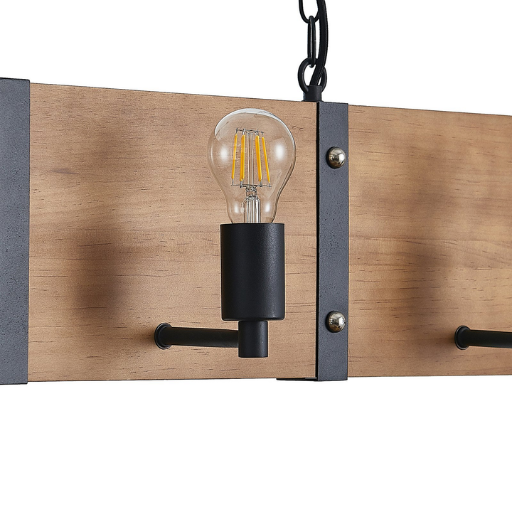Lindby Kamilja Pendelleuchte Hängeleuchte Deckenlampe Lampe Fürs Esszimmer Holz B-Ware