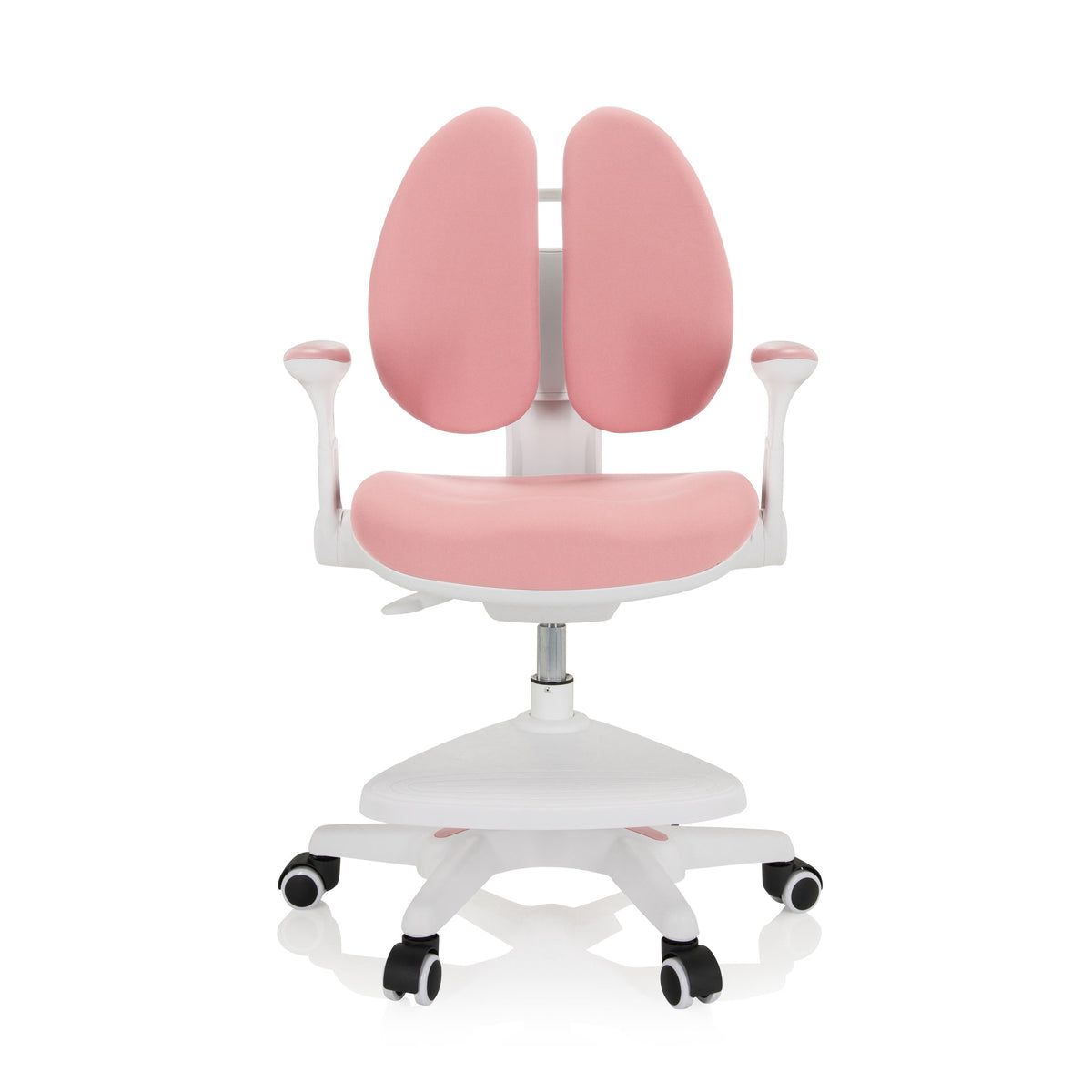 hjh OFFICE Kinderstuhl Schreibtischstuhl KID WING Kindermöbel Stoff rosa - 4064323020219