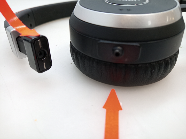 Jabra Evolve 65 MS Telefon On Ear Headset Kopfhörer Mikrofon DEFEKTWARE