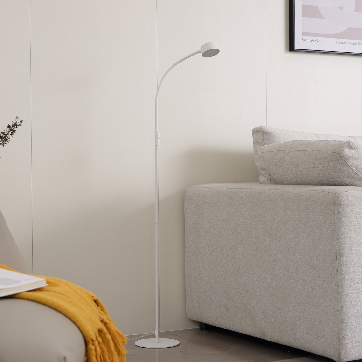 B-Ware Lindby Stehleuchte Stehlampe Led Maori Dimmbar Weiß Cct Kunststoff Metall