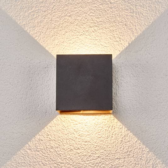 B-Ware Lucande Evie Außenwandleuchte Wandlampe Außenlampe Lampe Leuchte Led Dunkelg767