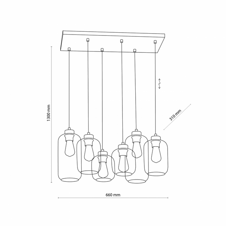 Euluna Hängeleuchte Marco Brown Deckenlampe Pendelleuchte Wohnzimmerlampe E27