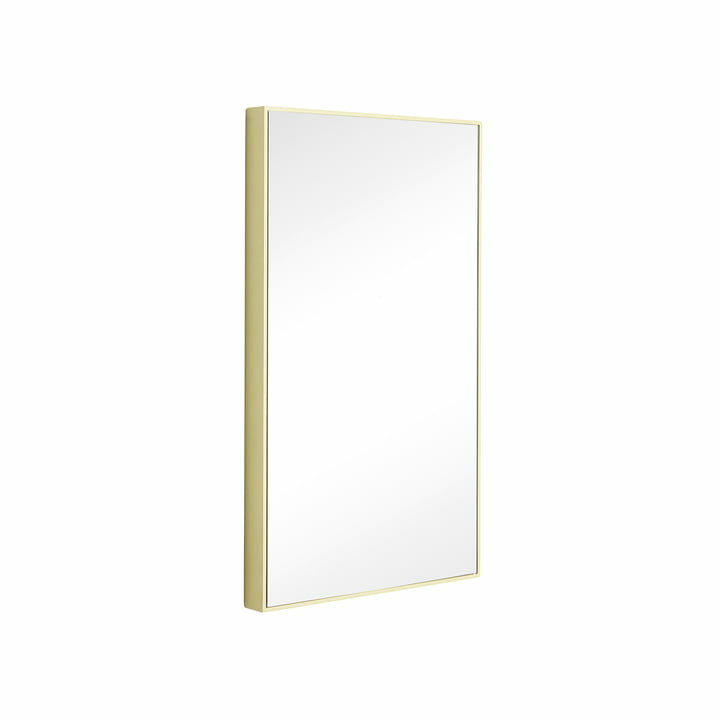 Hübsch Interior Shine Wandspiegel Wand-Spiegel Dekospiegel Design 32 x 40cm gelb