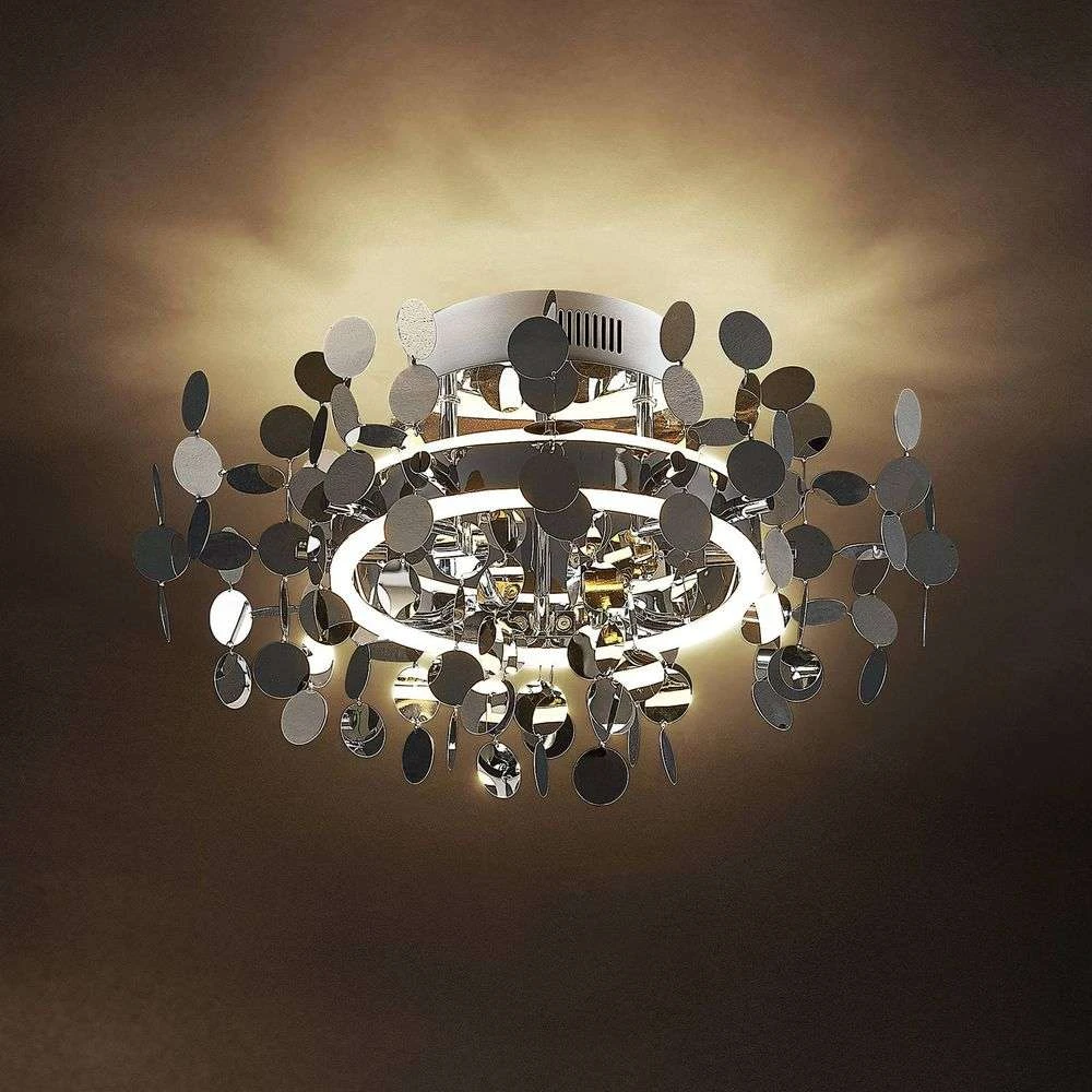 B-Ware Lucande Glimmo Led Deckenleuchte Deckenlampe Deckenlicht Leuchte Lampen Chrom