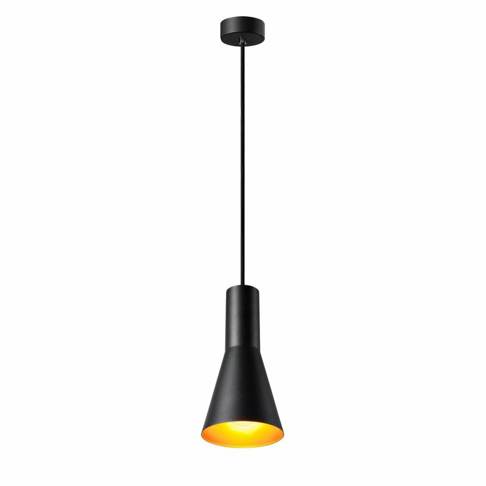 B-Ware Slv Phelia Hängeleuchte Hängelampe Deckenlampe Leuchte Lampe Schwarz Gold ø 13cm