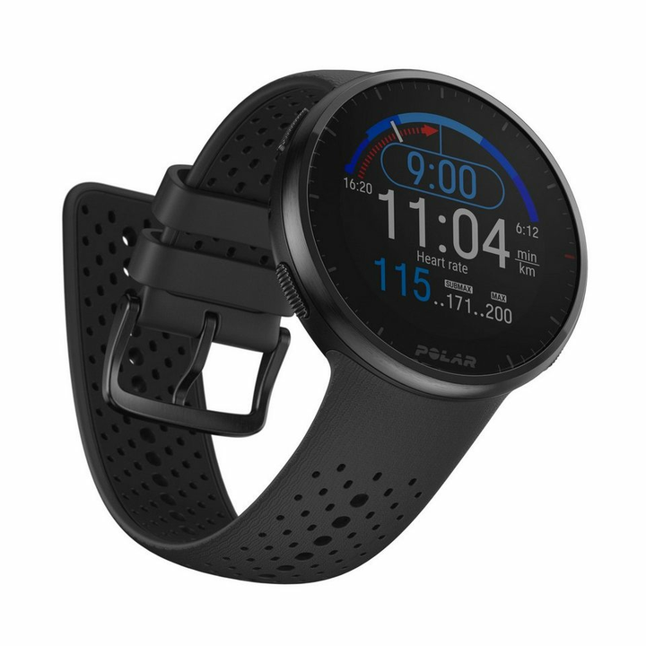 Polar Pacer Pro GPS-Laufuhr Smartwatch Uhr Fitnessuhr Sportuhr Multisport grau