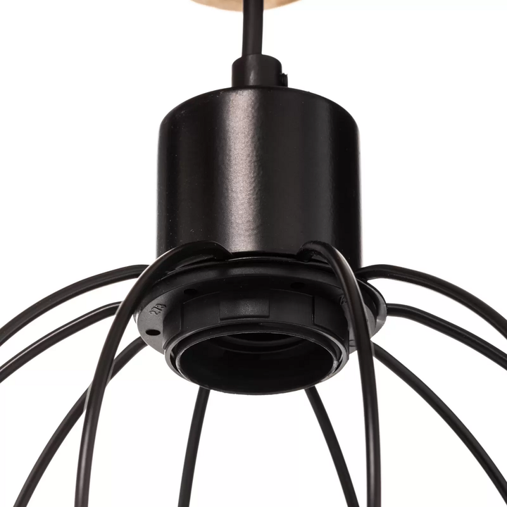 Envostar Various Pendel 4 Flammig Kiefer Natur Pendelleuchte Pendellampe Leuchte B-Ware - 4251911754889