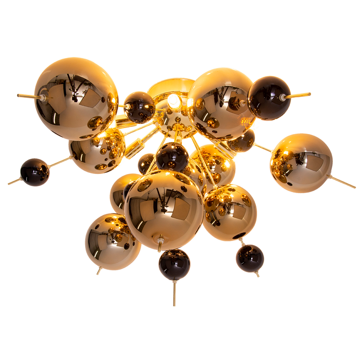 Näve Deckenleuchte Explosion II Deckenlampe Deckenlicht Klarglas Stahl 6 flam754