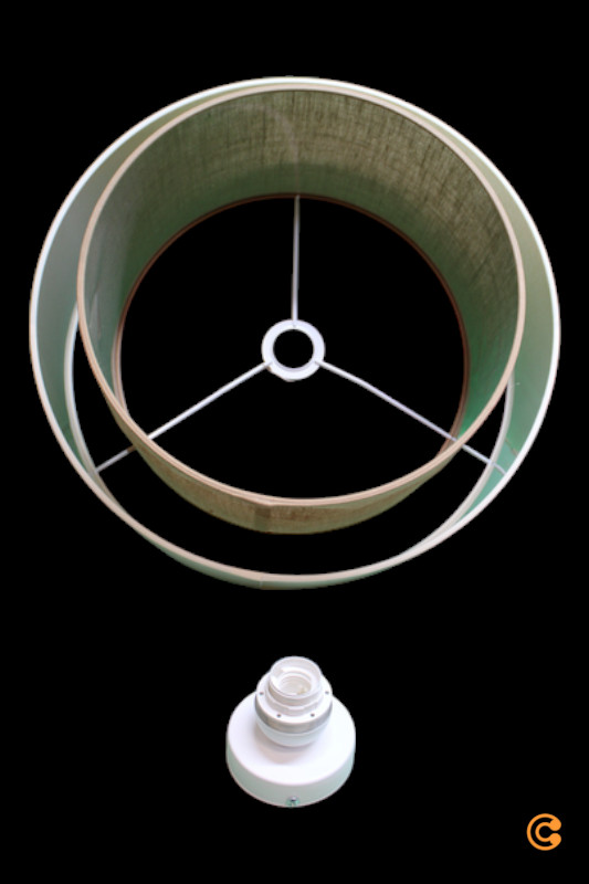 Deckenlampe Boho ø 45cm Creme Braun Jute Deckenlampe Lampe Siehe Text/Foto B-Ware