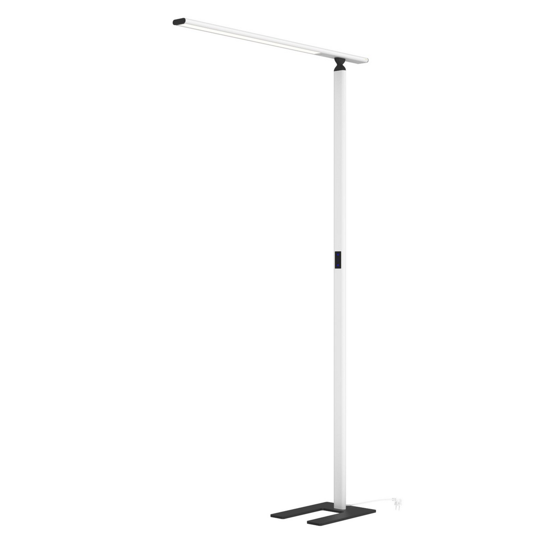 Prios Zyair LED-Büro-Stehleuchte weiß 108,4 cm Stehlampe Lampe Leuchte Spot