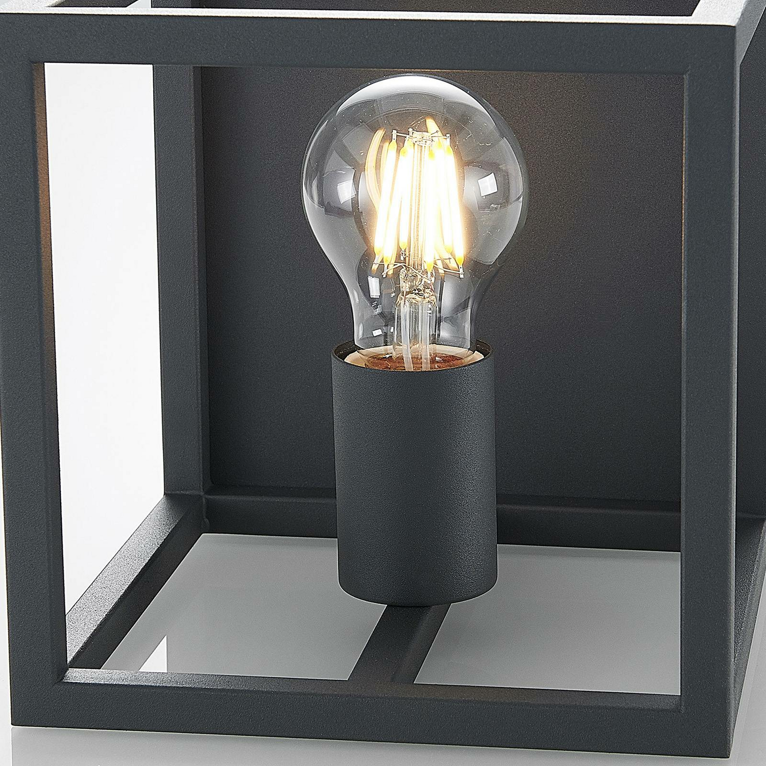 B-Ware Lindby Meron Wandleuchte Außenwandleuchte Wandlampe Lampe Leuchte E27 Dunkelg217