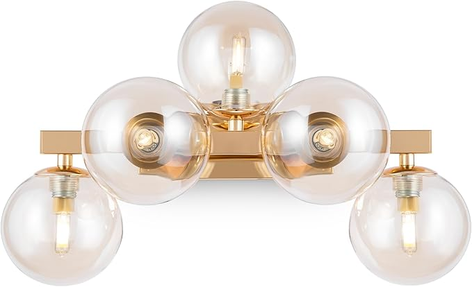 Maytoni Wandleuchte DALLAS Wandlicht Kugeln Glas Gold Lampe Leuchte G9x5 28W