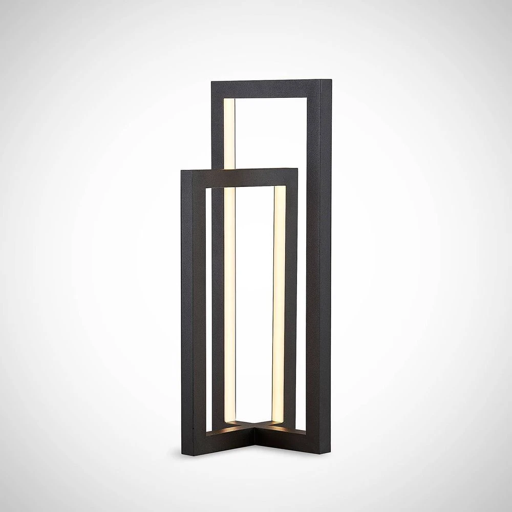 B-Ware Lucande Tischleuchte Schreibtischlampe Led Hylda Schwarz Dimmbar Modern Wohnb0