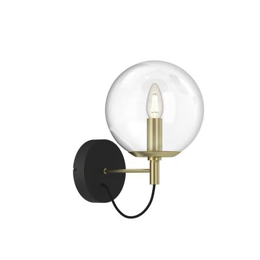 Lucande Sotiana Wandleuchte Glaskugel Messing Wandleuchte Wandlicht Flurlampe B-Ware - 4251096579185