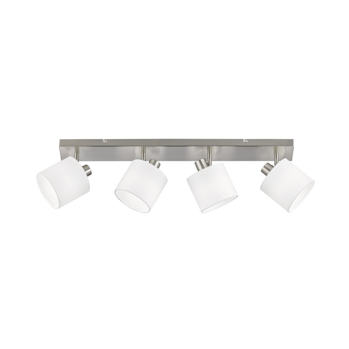 Reality Leuchten Deckenstrahler Tommy nickel weiß Länge 70 cm Deckenlampe Lampe