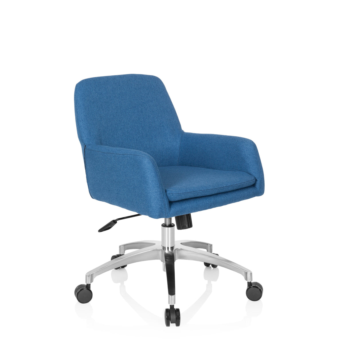 hjh OFFICE Bürostuhl Drehstuhl Stuhl SHAKE 400 Stoff Stoffsessel Blau - 4251084670870