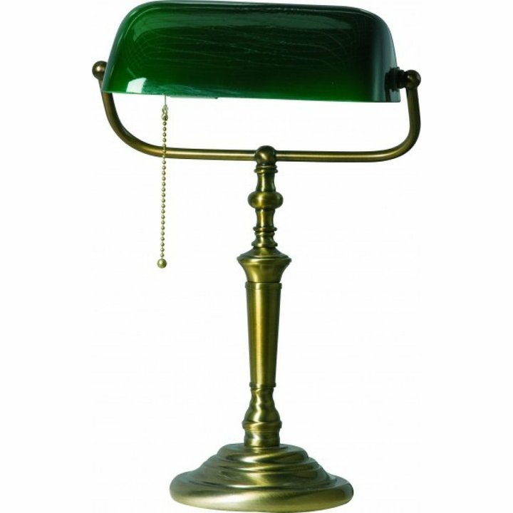 Steinhauer De Rio Bankerlampe Tischlampe Tischleuchte Leuchte Bronze 1 Flammig B-Ware