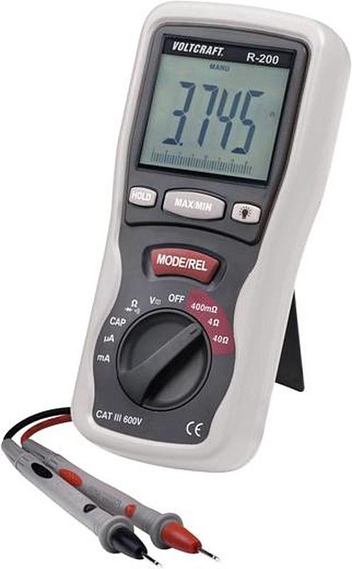 Testeur de composants Voltcraft R 200 (produit d'occasion), testeur de capacité, multimètre, appareil de mesure numérique