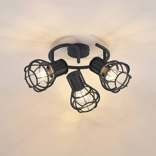 Lindby Nurja Deckenleuchte Rondell Deckenlampe Deckenlicht Leuchte Lampe Licht