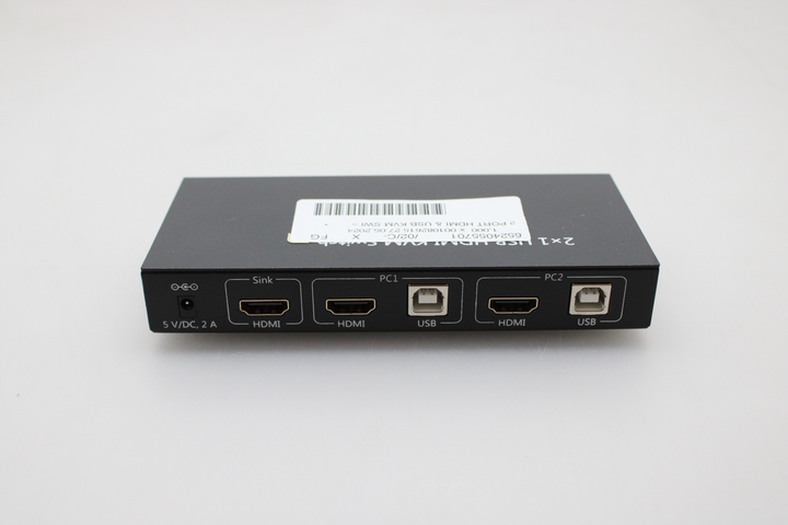 Speaka Professional 2 Port KVM Umschalter HDMI USB 1920x1080 UNVOLLSTÄNDIG