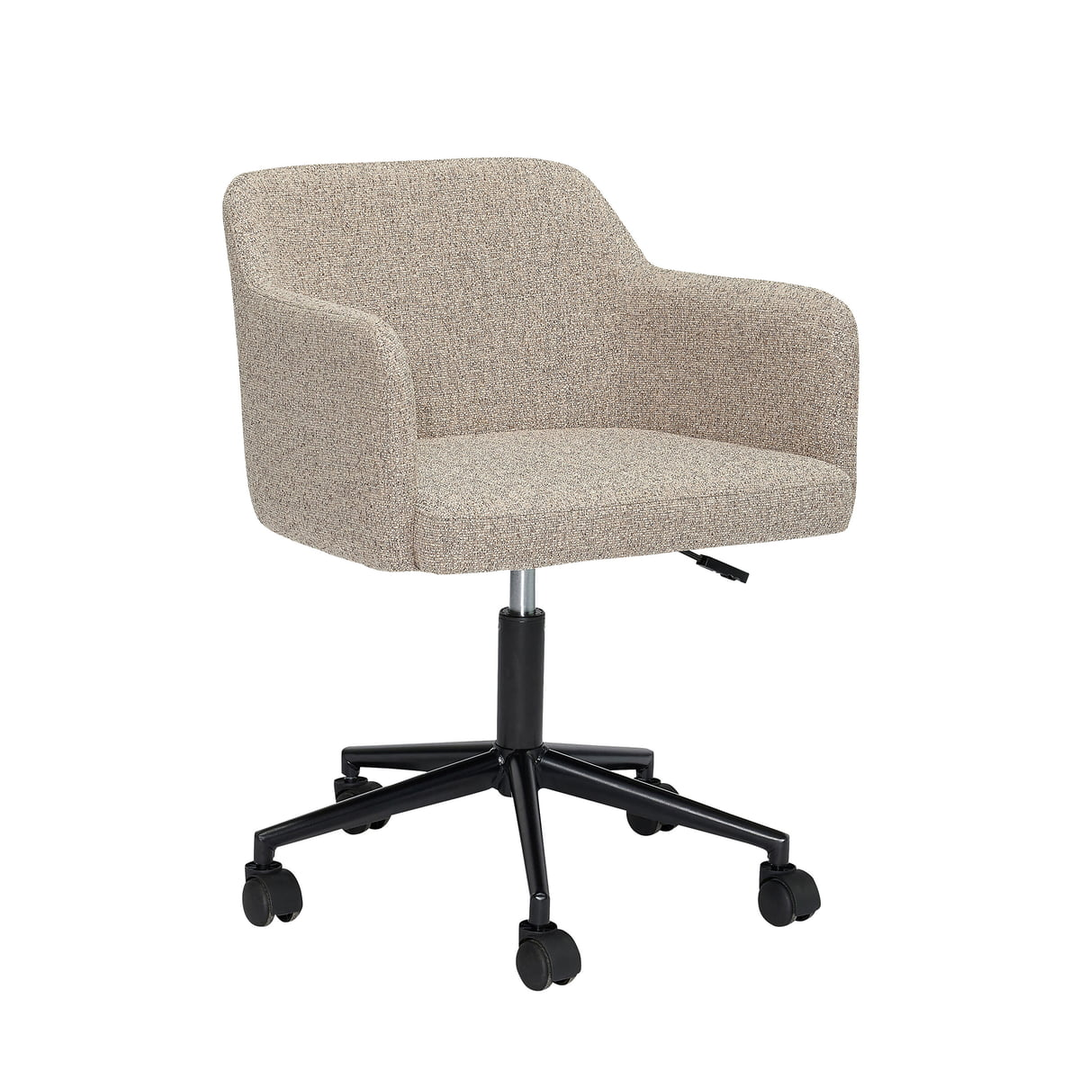 Hübsch Interior Rest Bürostuhl Computerstuhl Drehstuhl Schreibtischstuhl Beige B-Ware