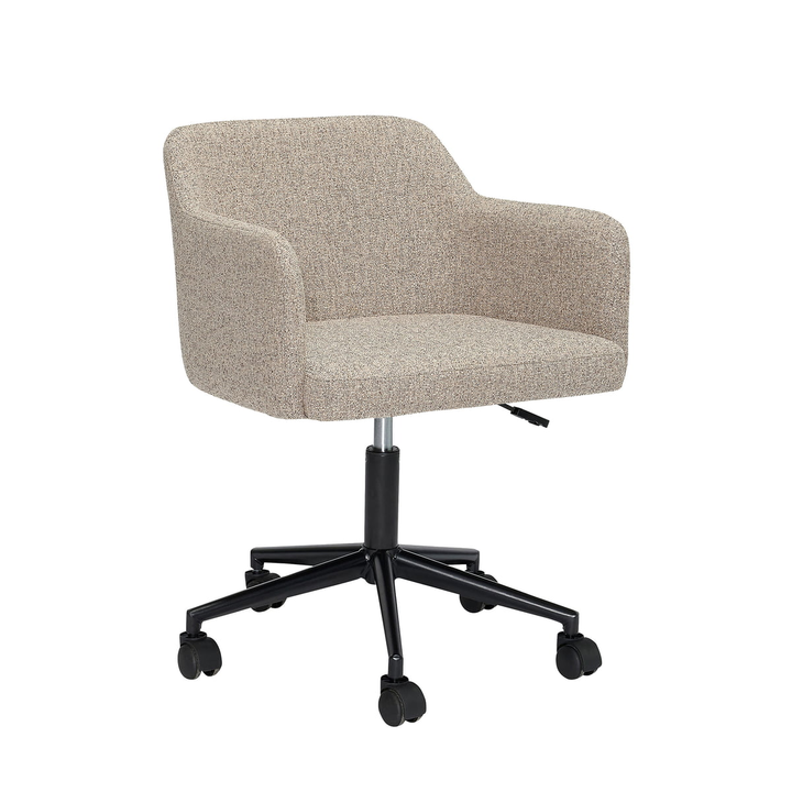 Hübsch Interior Rest Bürostuhl Computerstuhl Drehstuhl Schreibtischstuhl Beige B-Ware