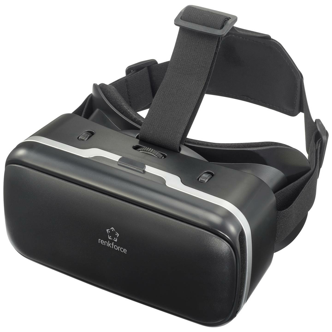 Renkforce RF-VRG-200 3D-Brille Schwarz Virtual-Reality für Smartphones m. Taster