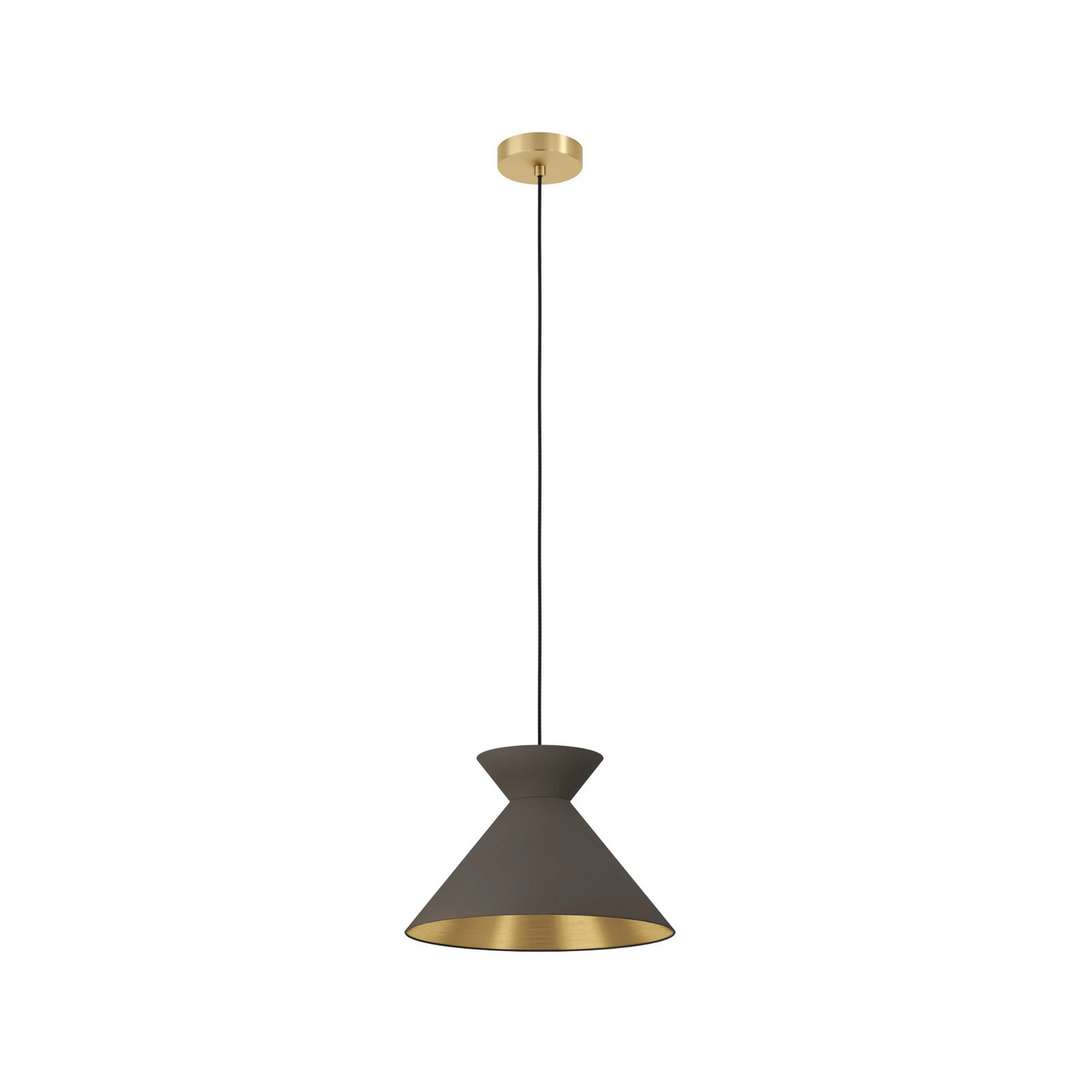 Eglo Hängeleuchte Nastasia Hängelampe Lampe Leuchte Cappuccino/Messing 1 Flammig B-Ware - 9008606238859