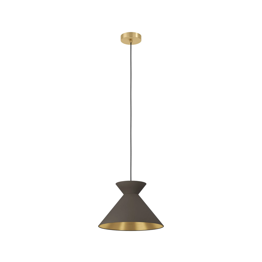 Eglo Hängeleuchte Nastasia Hängelampe Lampe Leuchte Cappuccino/Messing 1 Flammig B-Ware - 9008606238859